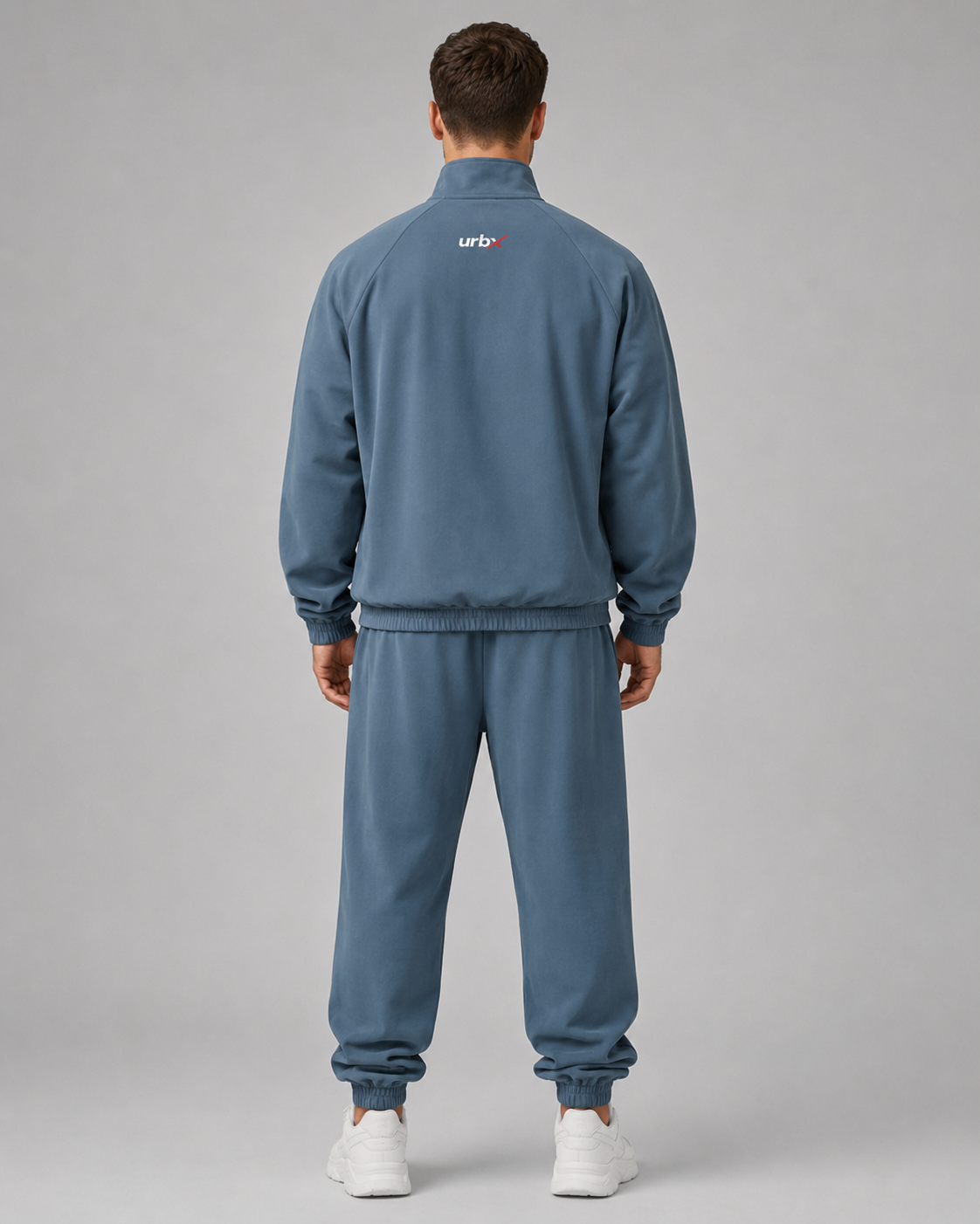 URBX Tracksuit Set Slate Blue - Back angle left
