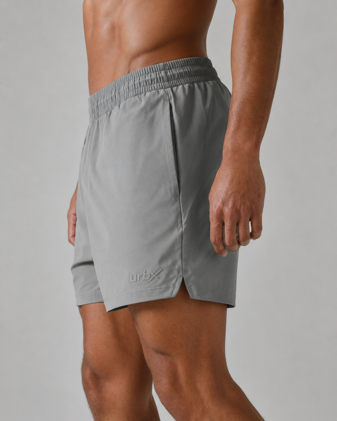 URBX Woven Training Shorts Grey - Back view