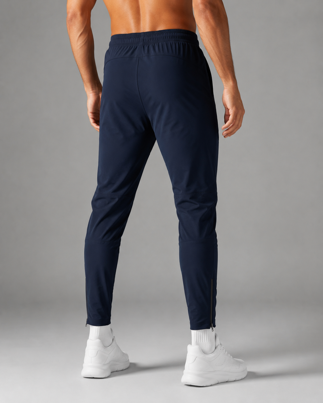 URBX Woven Tapered Training Pants Navy - Back view