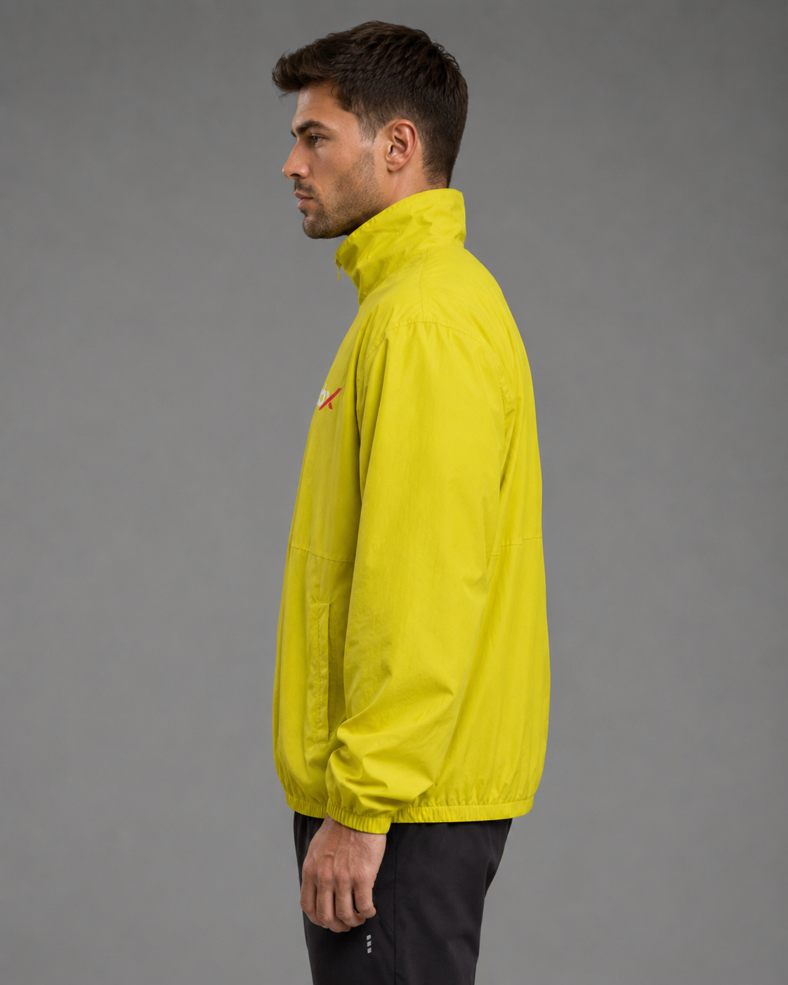 URBX Windbreaker Jacket Yellow – Side view