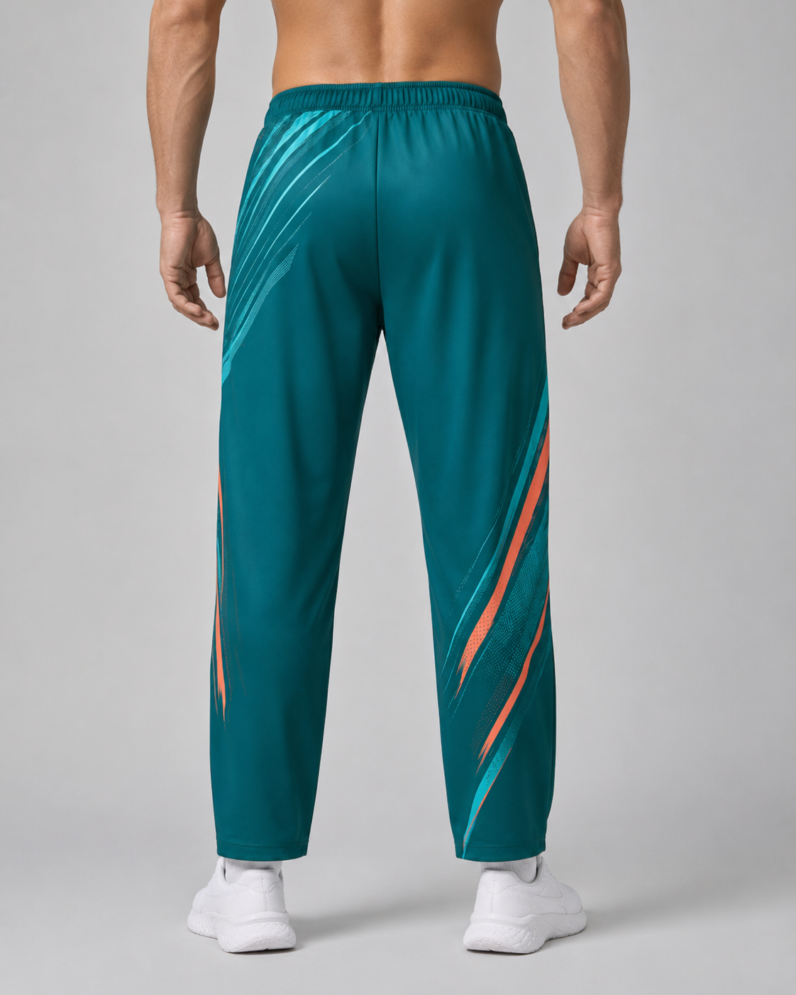 URBX Graphic Performance Pants Teal – Back view
