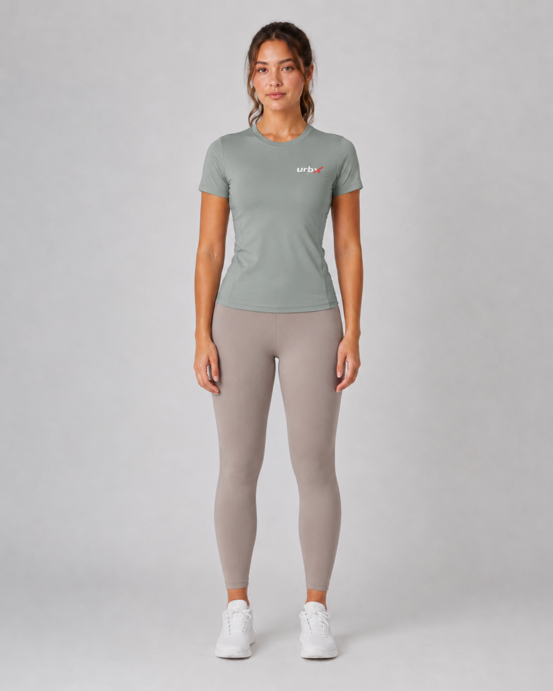 URBX Fitted Performance Tee Sage – Side view