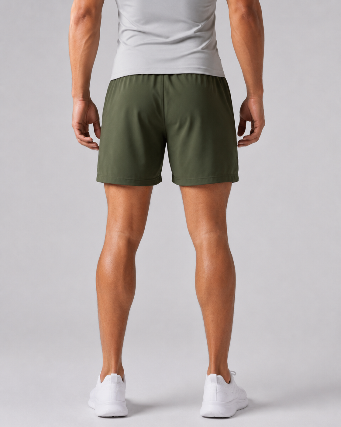 URBX Training Shorts Olive - Back View