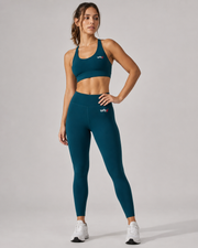 URBX Seamless Co-Ord Set Deep Teal - Full Body Front