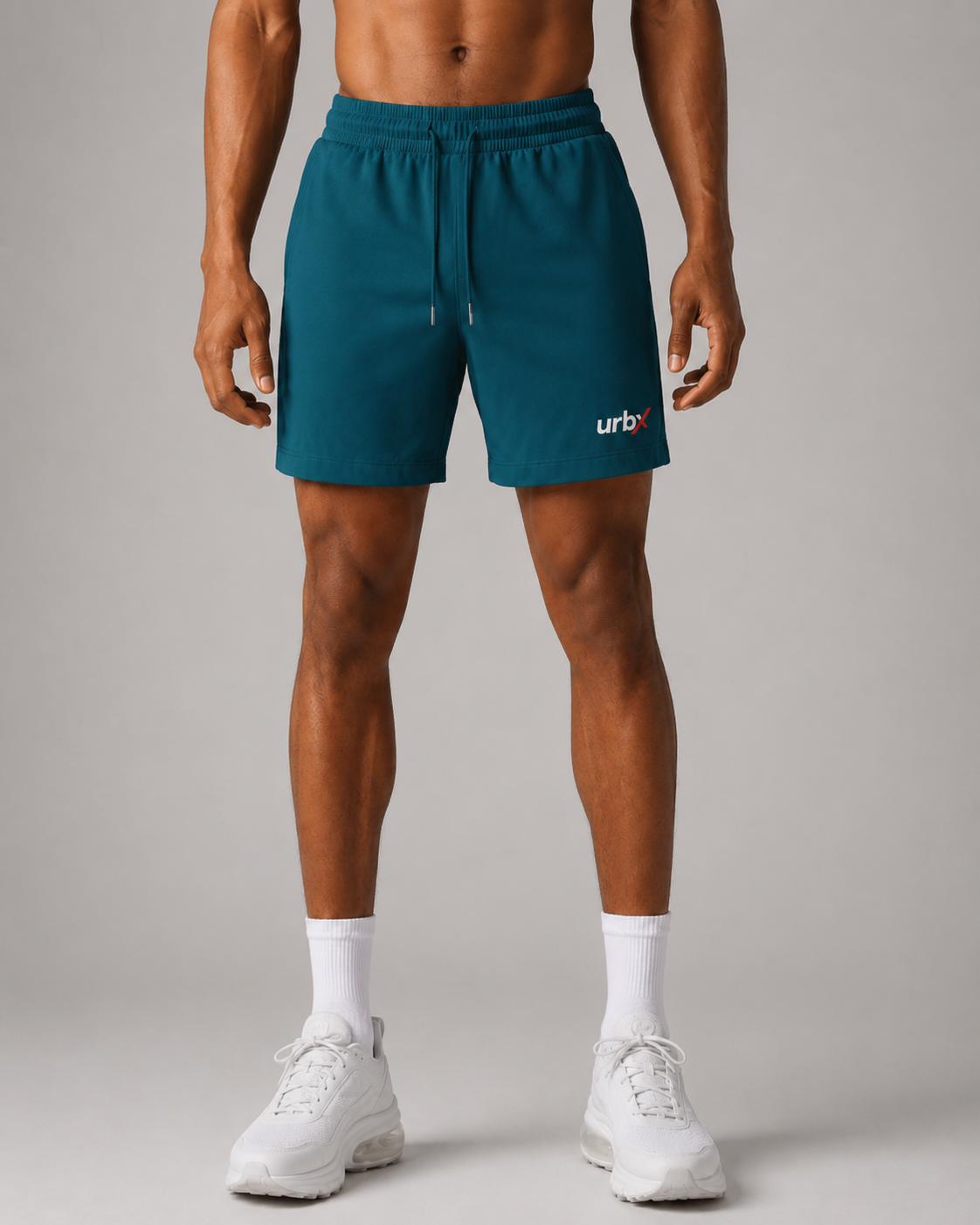 URBX Training Shorts Teal – Front view