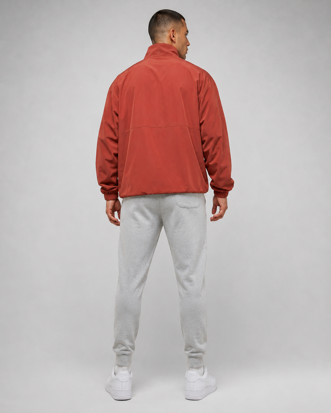 URBX Woven Jacket Rust - Back view