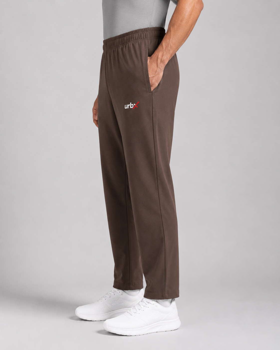 URBX Training Pants Mocha Brown - Side view