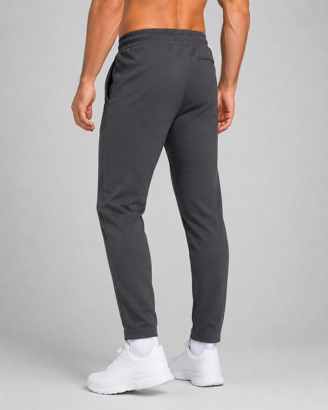 URBX Tapered Training Pants Charcoal – Back view