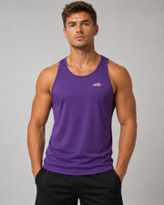 URBX Racerback Tank Purple – Front view