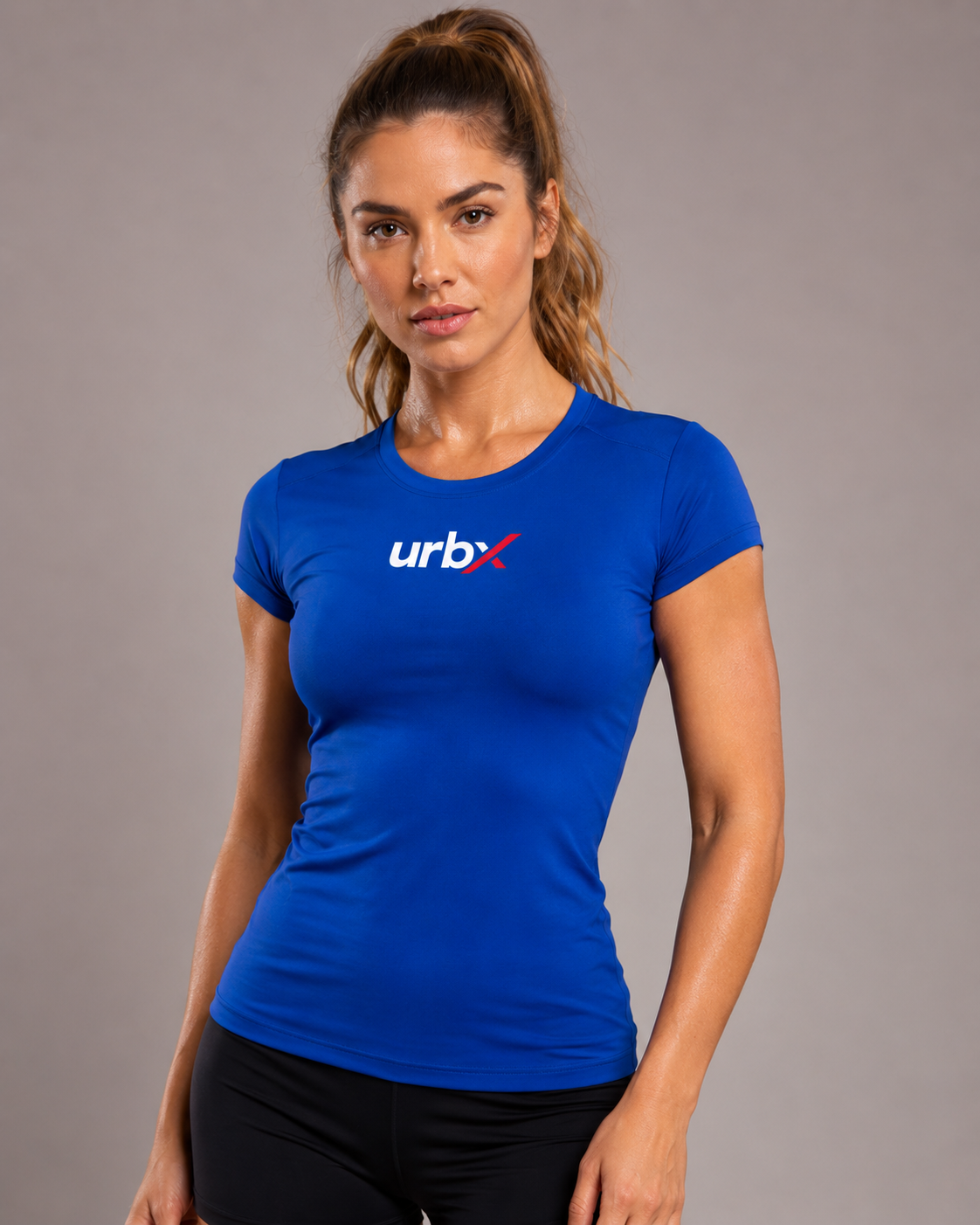 URBX Signature Women's T-Shirt Royal Blue - Front View