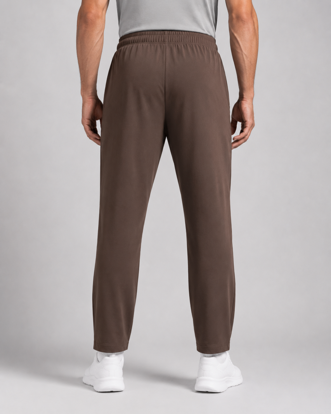 URBX Training Pants Mocha Brown - Back straight